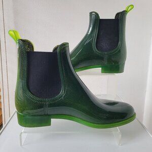 Jeffrey Campbell Green Rain Day Ankle Boots (Size: E40 / US 9)